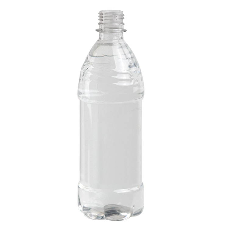 12 oz. Clear PET Tall Water Bottle with 28mm PCO Neck (Cap Sold Separately)