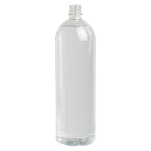 1.5 Liter (50.72 oz.) Clear PET Smooth Water Bottle with 28mm PCO Neck (Cap Sold Separately)