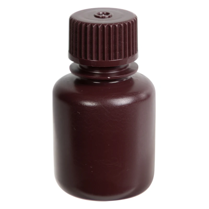 30mL Diamond® RealSeal™ Amber HDPE Narrow Mouth Bottle with 20mm Cap