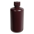 250mL Diamond® RealSeal™ Amber HDPE Narrow Mouth Bottle with 24mm Cap