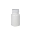50cc/1.7 oz. White HDPE Packer Bottle with 33/400 White Ribbed Cap with F217 Liner