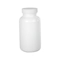 300cc/10.1 oz. White HDPE Packer Bottle with 45/400 White Ribbed Cap with F217 Liner