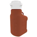 2.5 Liter Amber EZgrip® HDPE Carboy with 83mm Closed Cap