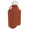 20 Liter Amber EZgrip® HDPE Carboy with 120mm Closed Cap