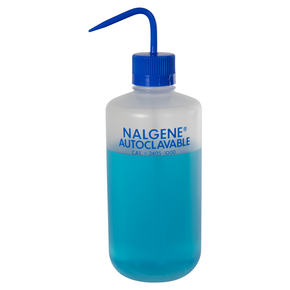 1000mL Nalgene™ PPCO Autoclavable Wash Bottle with Dispensing