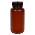 250mL Nalgene™ Wide Mouth Translucent Amber HDPE Bottle with 43/415 Cap
