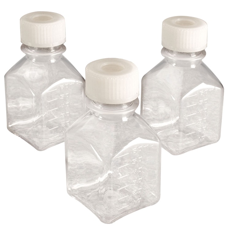 1000mL Nalgene™ Sterile Square PETG Bottle with 38/430 Septum Cap