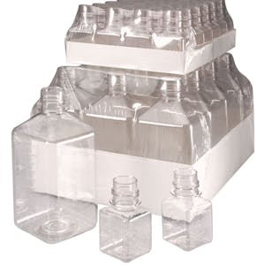 Thermo Scientific™  Nalgene™ Sterile Square PET Media Bottles & Caps