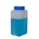 1000mL Azlon® HDPE Rectangular Wide Mouth Graduated Bottle with Cap
