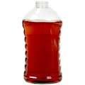 48 oz. (Honey Weight) PET Ribbed Hourglass Bottle with 38/400 Neck (Cap Sold Separately)