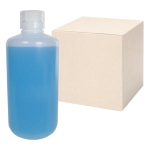 32 oz./1000mL Nalgene™ Lab Quality Narrow Mouth HDPE Bottles with 38/430 Caps - Case of 24