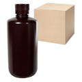 32 oz./1000mL Nalgene™ HDPE Narrow Mouth Amber Bottles with 38/430 Caps - Case of 24