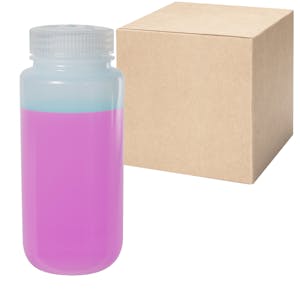 16 oz./500mL Nalgene™ Wide Mouth LDPE Bottles with 53mm Caps - Case of 48