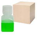 4 oz./125mL Nalgene™ Narrow Mouth Polypropylene Square Bottles with 38/430 Caps - Case of 72