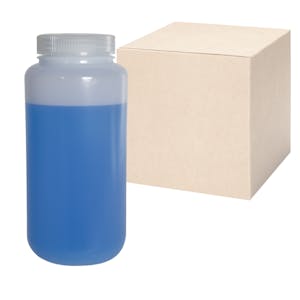 32 oz./1000mL Nalgene™ Lab Quality Wide Mouth HDPE Bottles with 63mm Caps - Case of 24