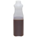 32 oz. Tall Square Quart HDPE Beverage Bottle with 38mm SSJ Neck (Cap Sold Separately)