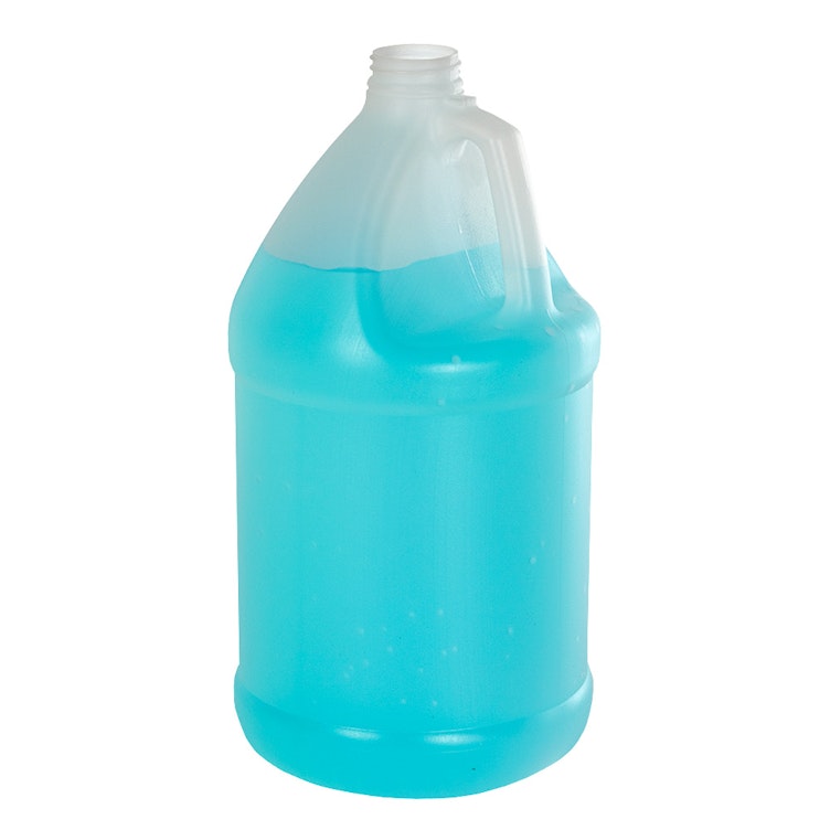1 Gallon Natural HDPE Economy Industrial Round Jug with 38/400 Neck (Cap Sold Separately)