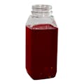 8 oz. Clear PET WH Square Beverage Bottle with 38mm DBJ Neck (Cap Sold Separately)