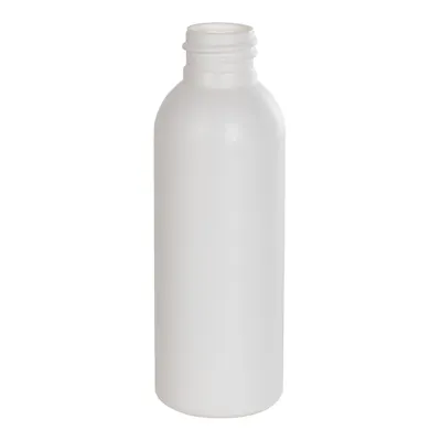 2 oz. White HDPE Cosmo Bottle with 20/410 Neck (Cap Sold Separately)