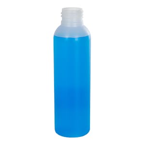 4 oz. Natural HDPE Tall Cosmo Bottle with 24/410 Neck (Cap Sold Separately)