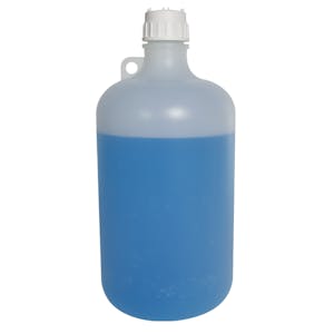 8 Liter Diamond® RealSeal™ Polypropylene Large Format Round Narrow Mouth Bottle with 53mm Cap