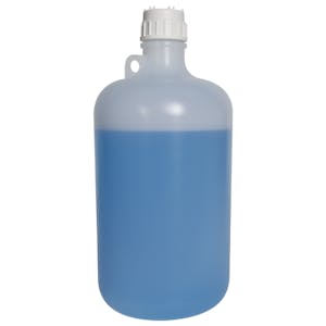 8 Liter Diamond® RealSeal™ LDPE Large Format Round Bottle with 53mm Cap