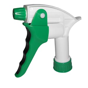 28/400 White & Green Big Blaster Cushion Grip Sprayer with 7-1/4" Dip Tube