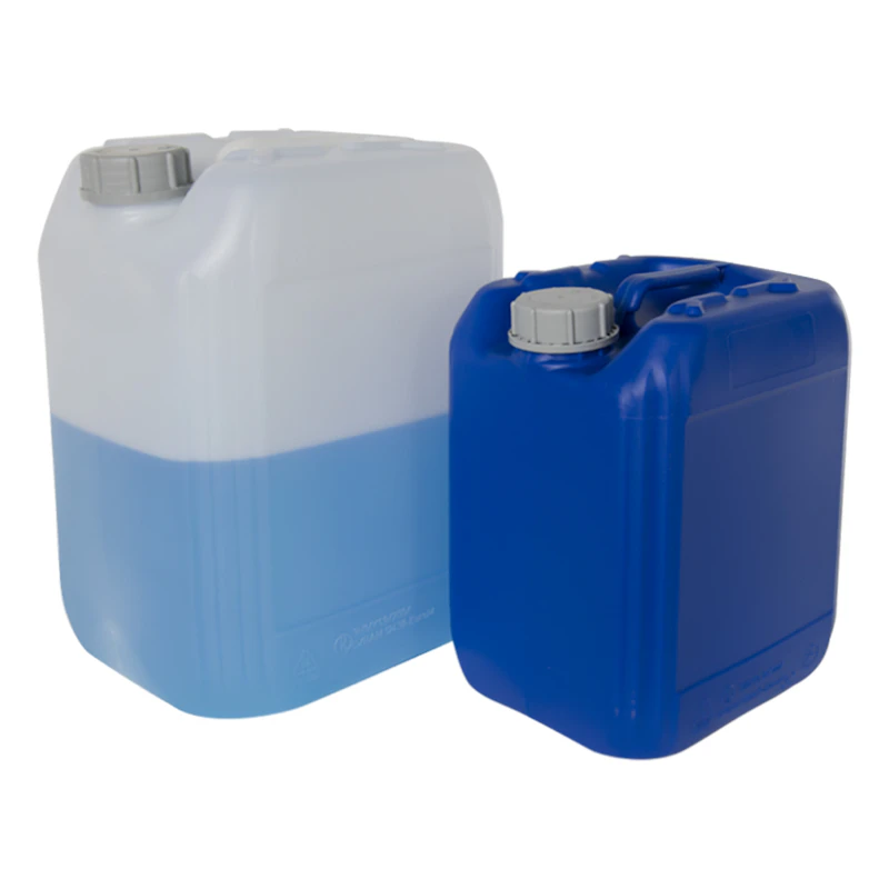 Natural & Blue HDPE Jerricans with Tamper Evident Caps