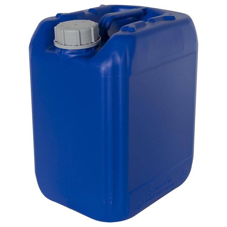 10 Liter/2.64 Gallon Blue HDPE Jerrican with 51mm Tamper-Evident
