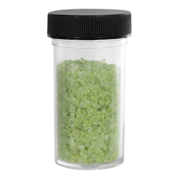 2 oz. Clear Polystyrene Straight-Sided Round Jar with 53/400 Black Ribbed Cap with F217 Liner