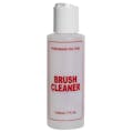 4 oz. Natural HDPE Cylinder Bottle with 24/410 White Dispensing Disc-Top Cap & Red "Brush Cleaner" Embossed