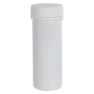 8 oz./240cc White PET Aviator Container with White CR Cap & Seal