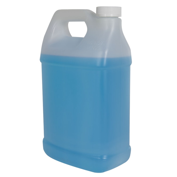 1 Gallon Wide Mouth, Natural F-style Jug with Lid