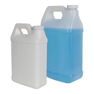Fluorinated F-Style Jugs with Plain Caps