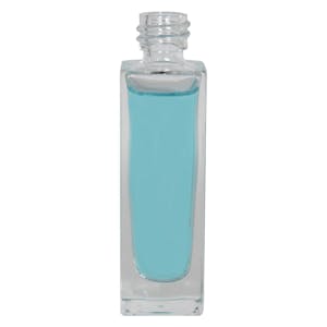 30mL Clear Tall Rectangular Glass Bottle with 18/415 Neck (Cap Sold Separately)