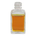 1 oz. Clear Rounded Square Glass Bottle with 18/415 Neck (Cap Sold Separately)