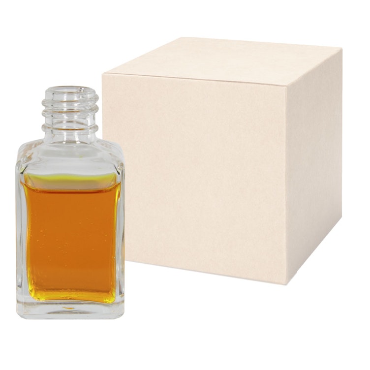 1 oz. Clear Rounded Square Glass Bottle with 18/415 Neck - Case of 288 (Cap Sold Separately)