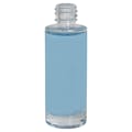 1 oz. Clear Tall Cylinder Glass Bottle with 18/415 Neck (Cap Sold Separately)
