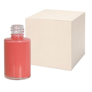 1/2 oz. Clear Stubby Cylinder Glass Bottle with 15/415 Neck - Case of 405 (Cap Sold Separately)