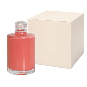1 oz. Clear Stubby Cylinder Glass Bottle with 18/415 Neck - Case of 288 (Cap Sold Separately)