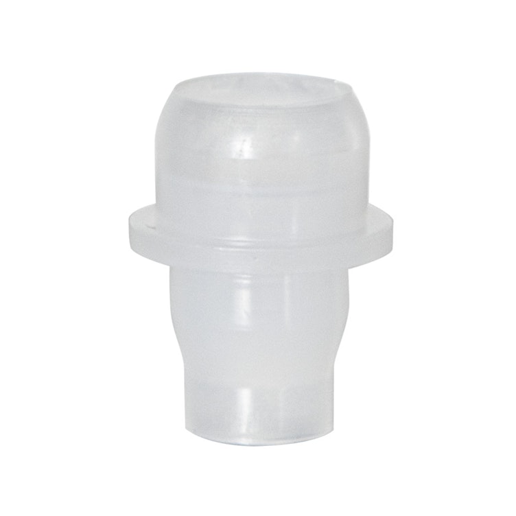 Clear Polypropylene Fitment for 17mm Glass Roll-On Bottle