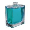 50mL Clear Squat Rectangle Glass Perfume Bottle with 15mm Neck - Case of 96 (Cap Sold Separately)