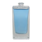 50mL Clear Tall Rectangle Glass Perfume Bottle with 15mm Neck - Case of 64 (Cap Sold Separately)