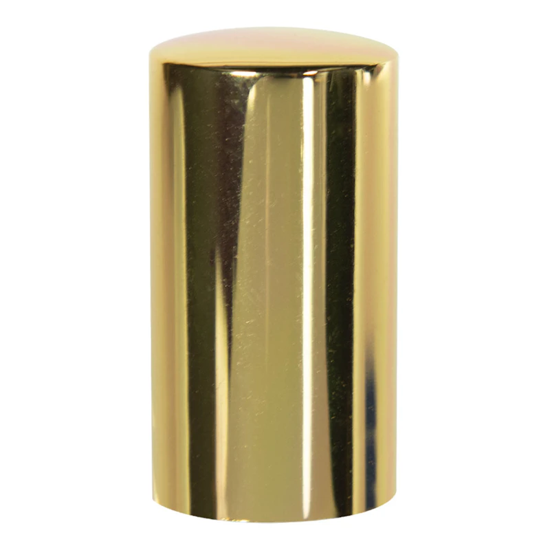 15mm Gold Metallic Polypropylene Overcap for Perfume Bottle - Insert Included