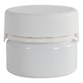 7.5 oz. (225cc) White PET Aviator Container with White CRC Cap & Seal