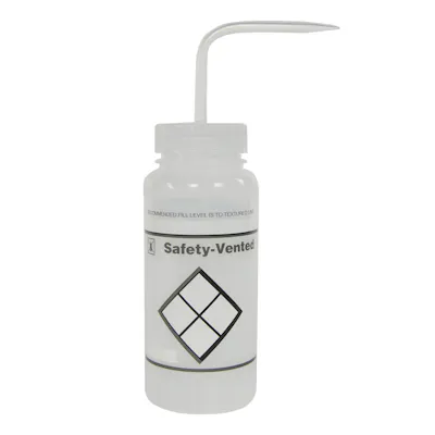 500mL Scienceware® Label Your Own Safety Vented® Labeled Wash Bottles - Pack of 3