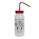 500mL (16 oz.) Scienceware® Acetone Safety-Vented & Labeled Wide Mouth Wash Bottle with Red Dispensing Nozzle