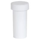 1/2 oz. White Polypropylene Round Ointment Jar with Cap