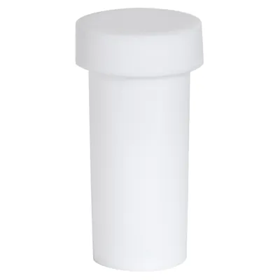 1 oz. White Polypropylene Round Straight-Sided Jar with 33/400 White Ribbed Unlined Cap