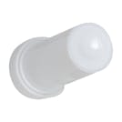 1 oz. White Polypropylene Round Ointment Jar with Cap
